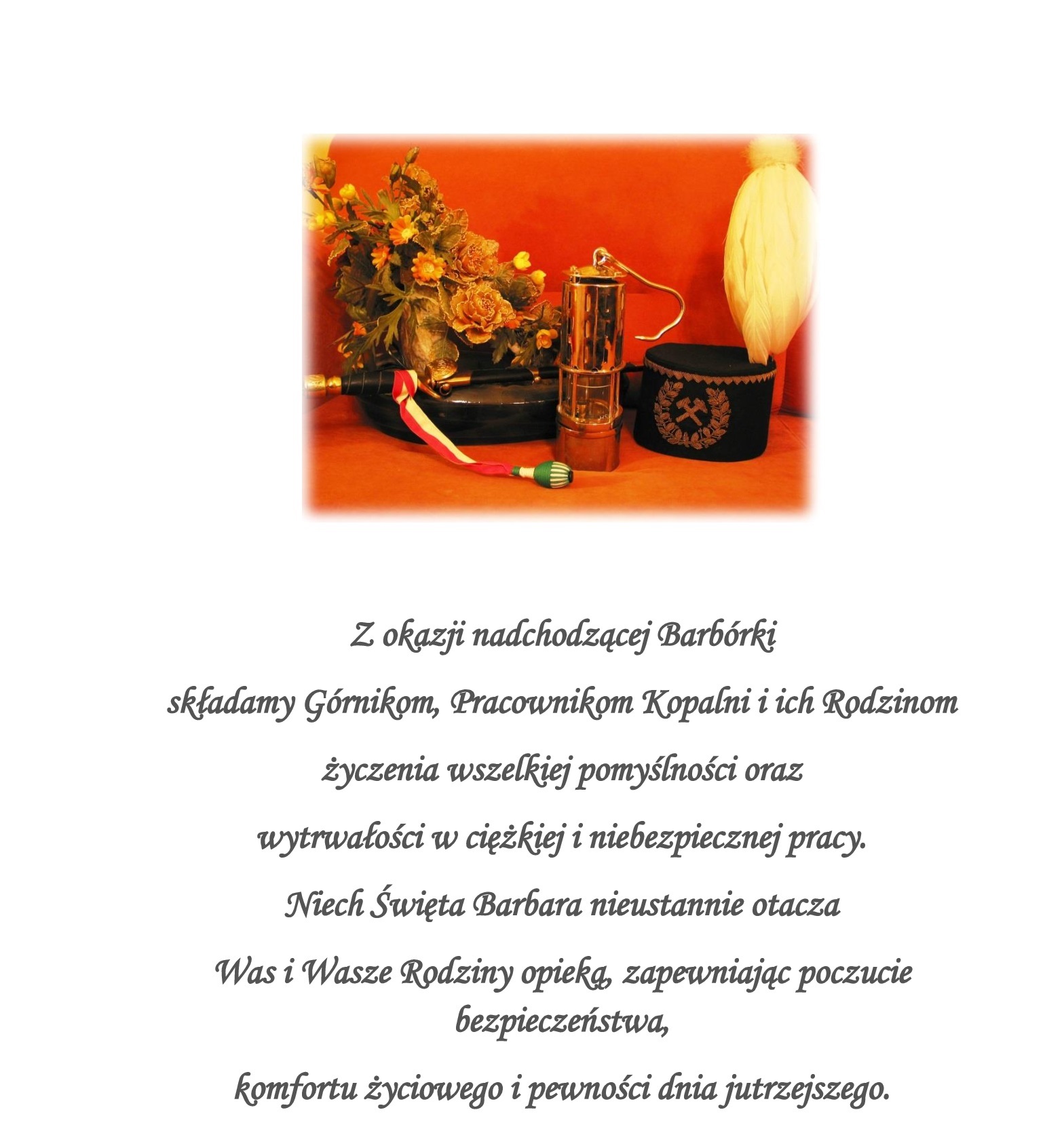 Z okazji nadchodzącej Barbórki